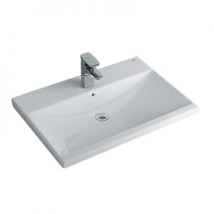 Chậu lavabo bán âm bàn Inax L-2397V(EC/FC)