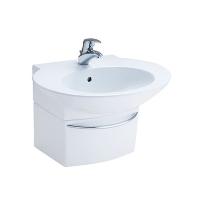 Chậu lavabo treo tường chân ngắn Cotto SC01027