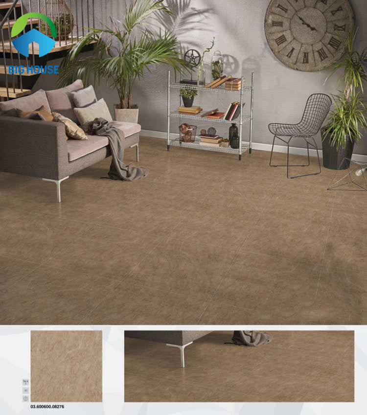 Nếu bạn yêu thích phong cách retro, giản dị, Big House gợi ý mẫu gạch Prime 08276. Gạch tông màu đất kết hợp nội thất mang đến không gian cổ điển, hoài cổ, nhưng vẫn đem lại hiệu quả thẩm mỹ cao nhất cho không gian nhà bạn. 