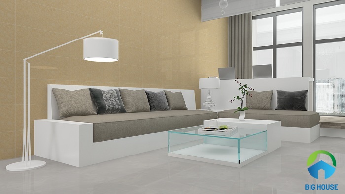 ẫu gạch VK3605 vân màu nâu lại mang tới nét cổ điển cho căn hộ. Gam màu nàu còn tăng thêm vẻ đẹp ấm cúng, rất phù hợp với phòng khách và phòng ngủ!