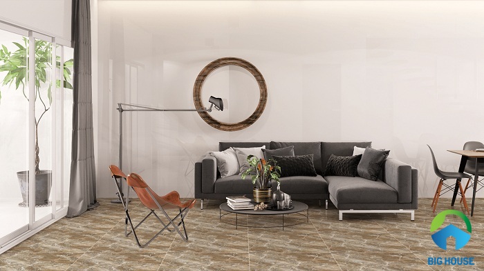 Gạch VG6031 có đường vân đá vô cùng sắc nét, chân thực