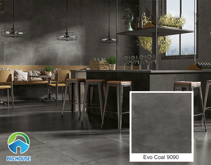 Mẫu gạch Tây Ban Nha vân đá tự nhiên Evo Coal 9090