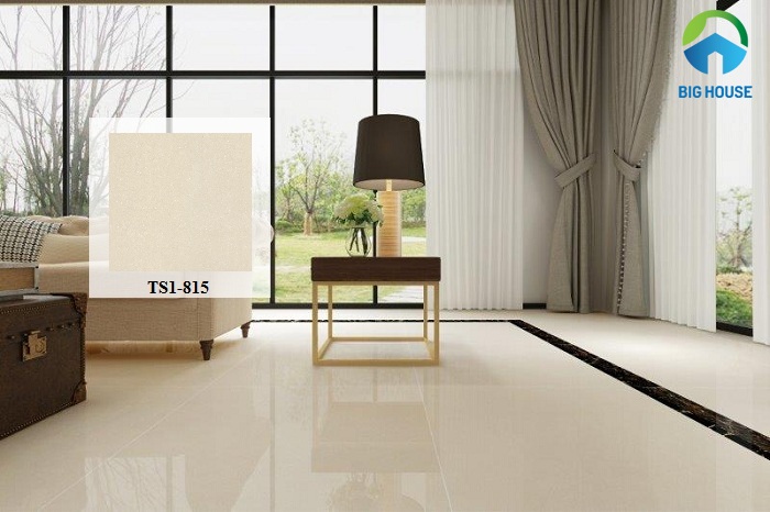 Mẫu gạch bóng kiếng Viglacera với kích thước 80x80 dành cho những không gian có diện tích lớn