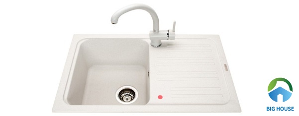Chậu rửa bát Eysil WAL1 Ấn Độ làm từ đá tự nhiên với tông màu trắng đơn giản chậu rửa bát bằng đá