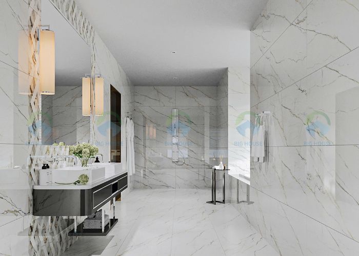 gạch ốp lát giả đá marble Calacattta