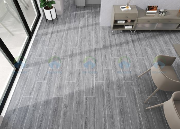 gạch vân gỗ màu xám