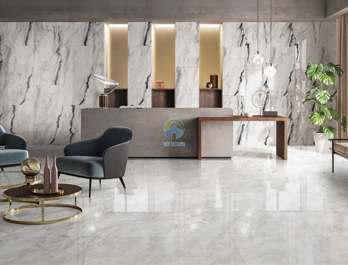 Gạch ốp Prime trang trí khu vực hành lang, đại sảnh, cầu thang