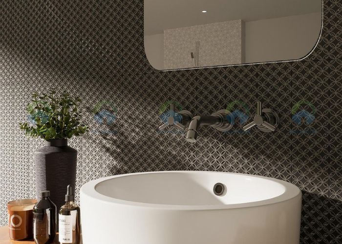 Gạch ốp tường Hiệu ứng hoa văn nổi