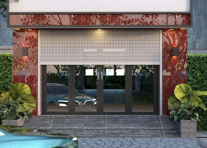 gạch ốp tường mặt tiền nhà giả đá
