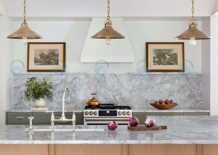 kích thước gạch khổ lớn ốp backsplash bếp