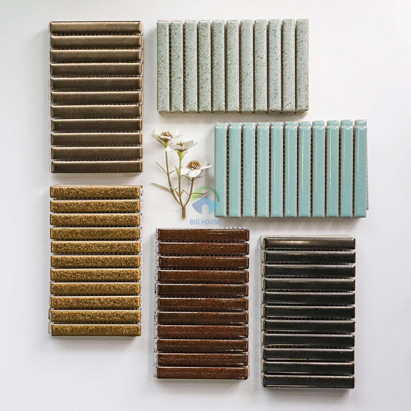 các mẫu gach thẻ que đũa mosaic