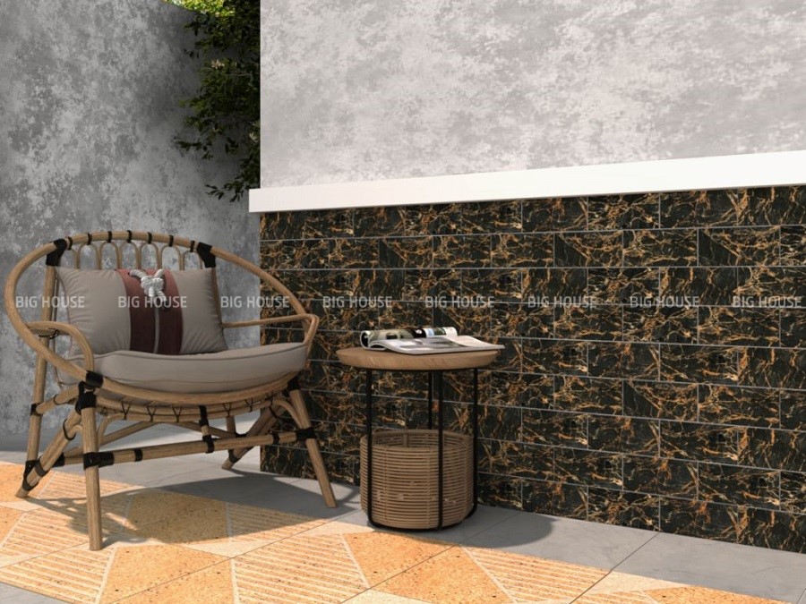 Gạch thẻ giả đá ốp chân tường Đồng Tâm 1020ROCK011 
