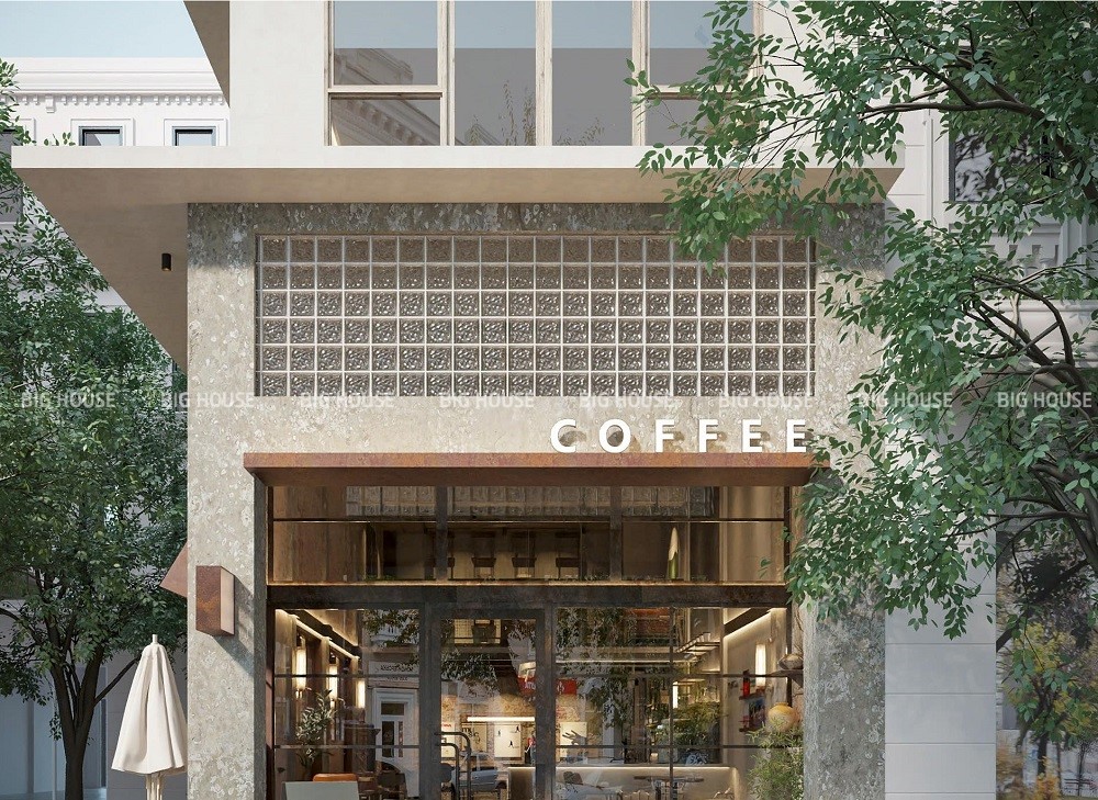 Gạch kính lấy sáng cho quán cafe