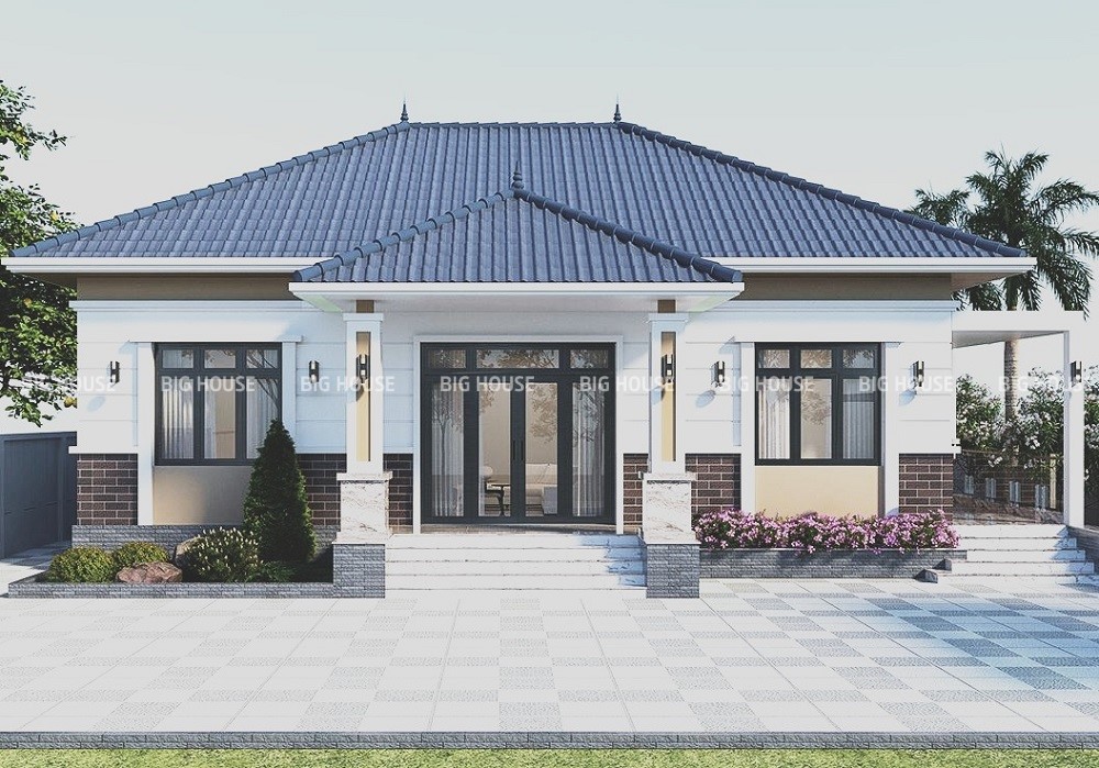 Ưu tiên gạch xương sứ 25x40 cho cột nhà ngoài trời nhằm bảo vệ tường tốt nhất.