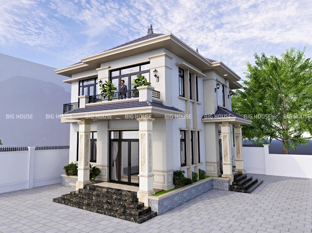Nên lựa chọn thiết kế gạch ốp cột 25x40 hướng tới phong cách tổng thể công trình.