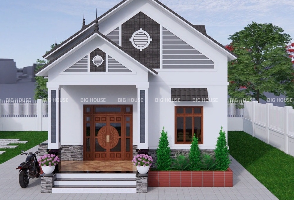 Sắc nâu ấm của gạch thẻ tạo nên điểm nhấn tự nhiên, gần gũi mà tinh tế.