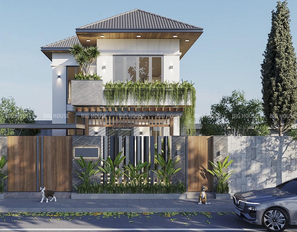 Kích thước gạch ốp cần tỷ lệ với diện tích mặt tiền