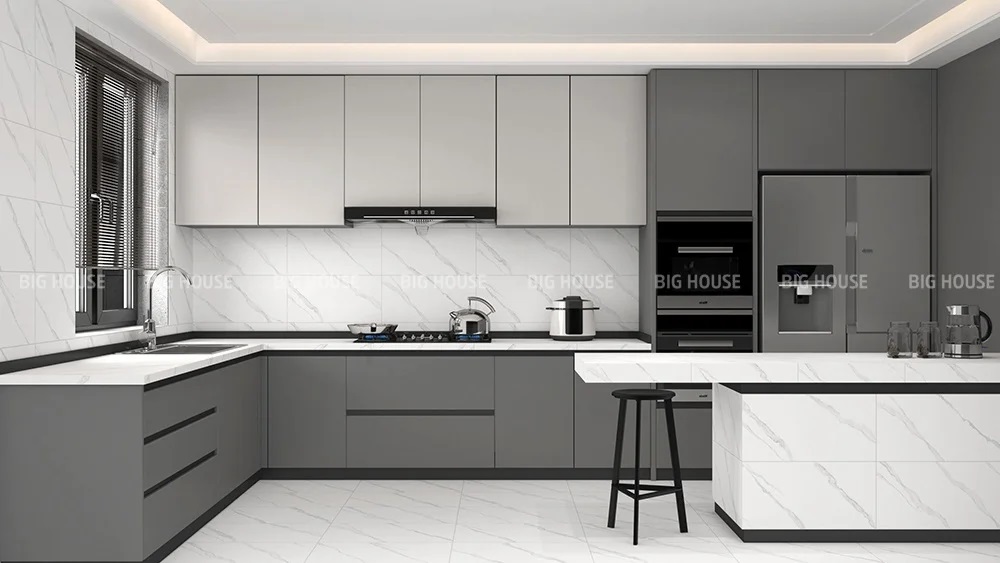 Kích thước gạch ốp bếp 30x60 phù hợp với nhiều diện tích bếp. Kích thước gạch ốp bếp 30x60 phù hợp với nhiều diện tích bếp.